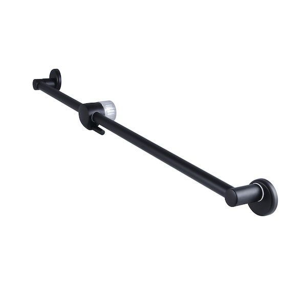 Shower Slide Bar, Matte Black